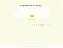 Tablet Screenshot of demo.soplanning.org